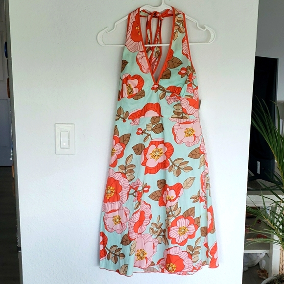 Halter Backless summer dress with zipper NWT - Picture 1 of 3